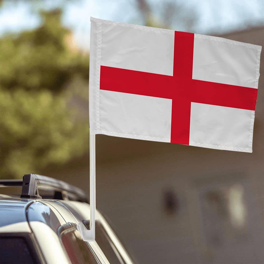 48cm x 31cm Set of 2 England St George Cross Car Flag