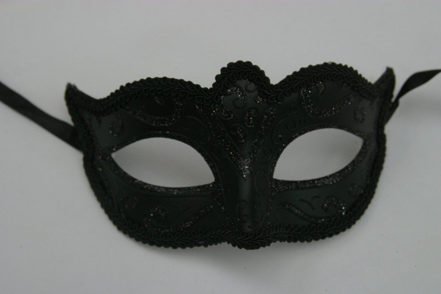 Midnight Black Venetian Masquerade Eye Mask