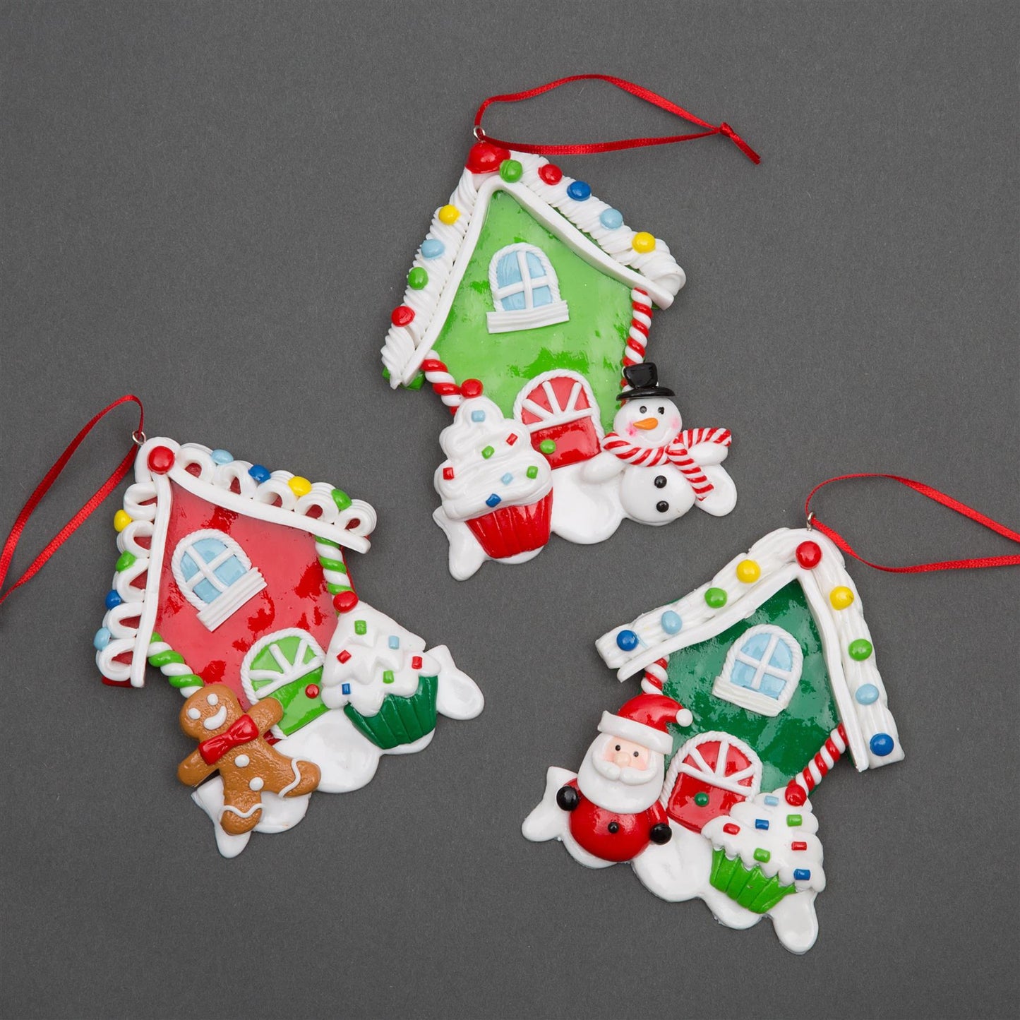 3 Ceramic Christmas Decorations