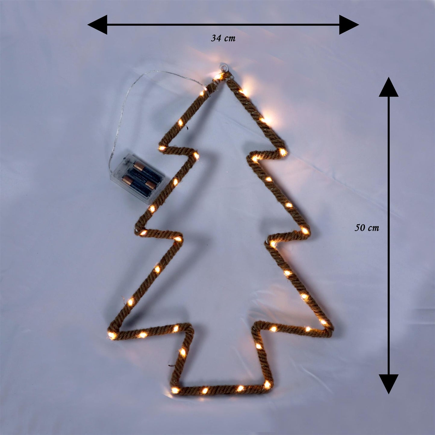 Christmas Hemp Rope Tree Decoration