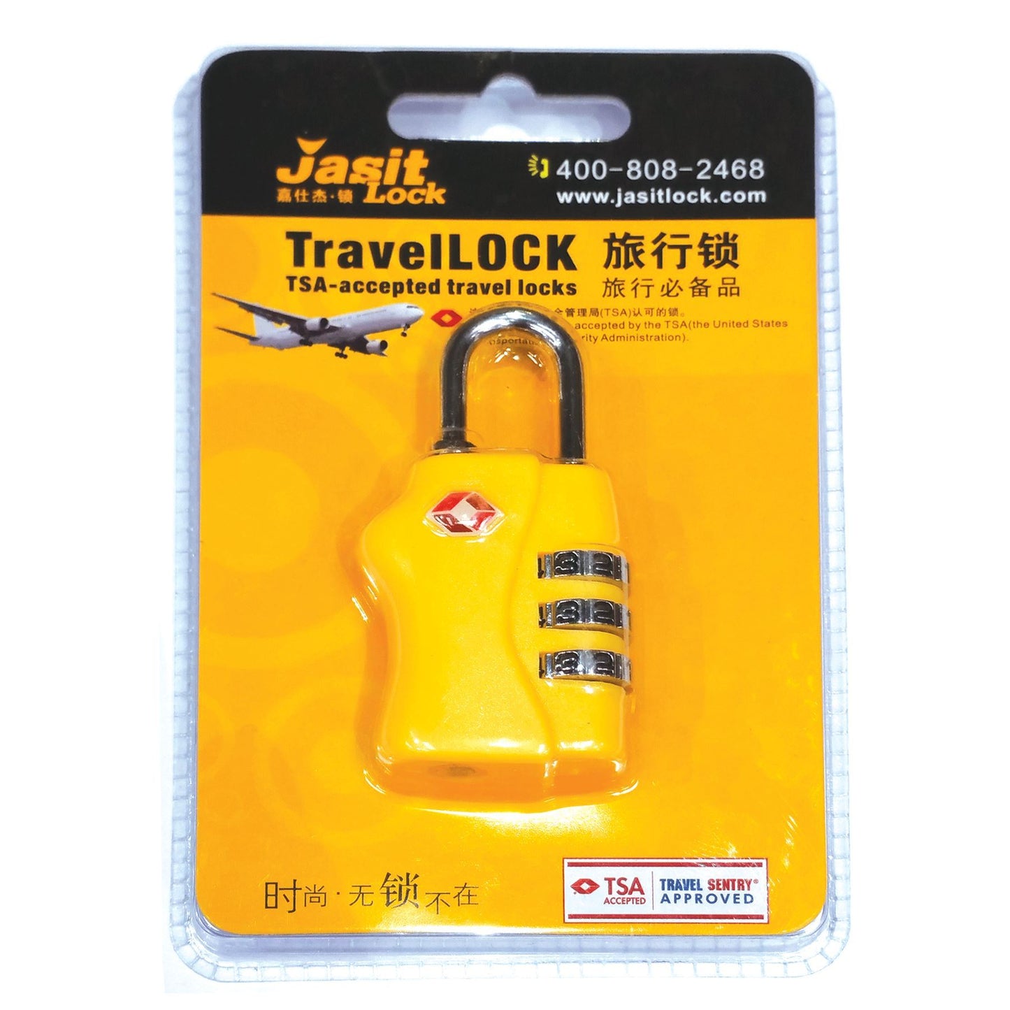 TSA Approved 3 Combination Travel Suitcase Luggage Padlock