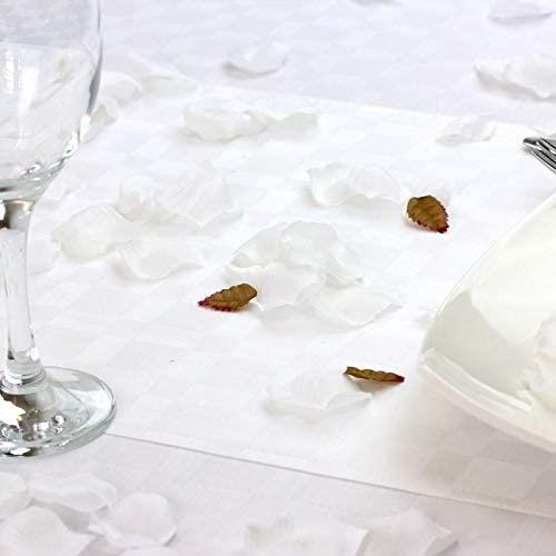 100 Light White Silk Rose Petals