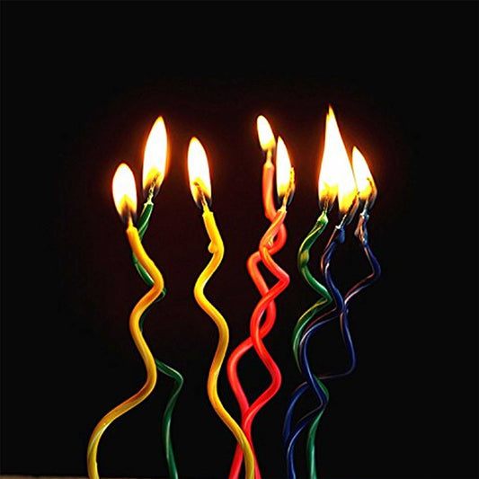 8 Spiral Birthday Candles