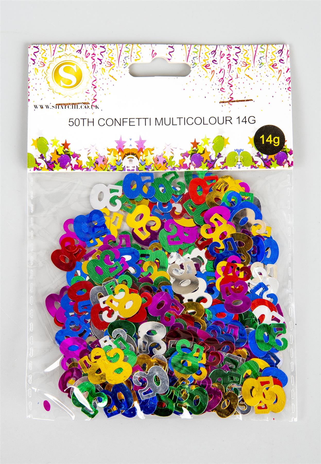 2 x 14g 50th Mix Happy Birthday Confetti