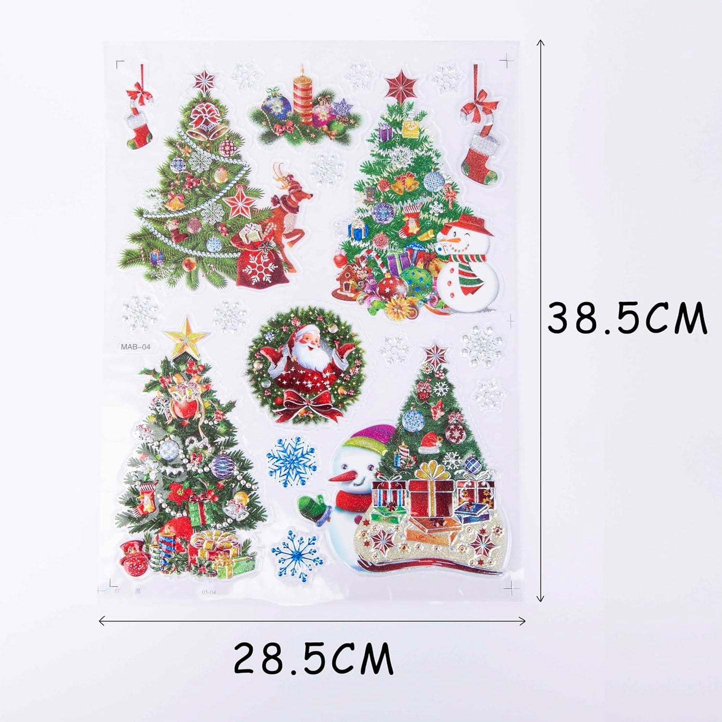 4pk Sheets 3D Window Stickers (81 Stickers) Each Sheet Size 30*45CM