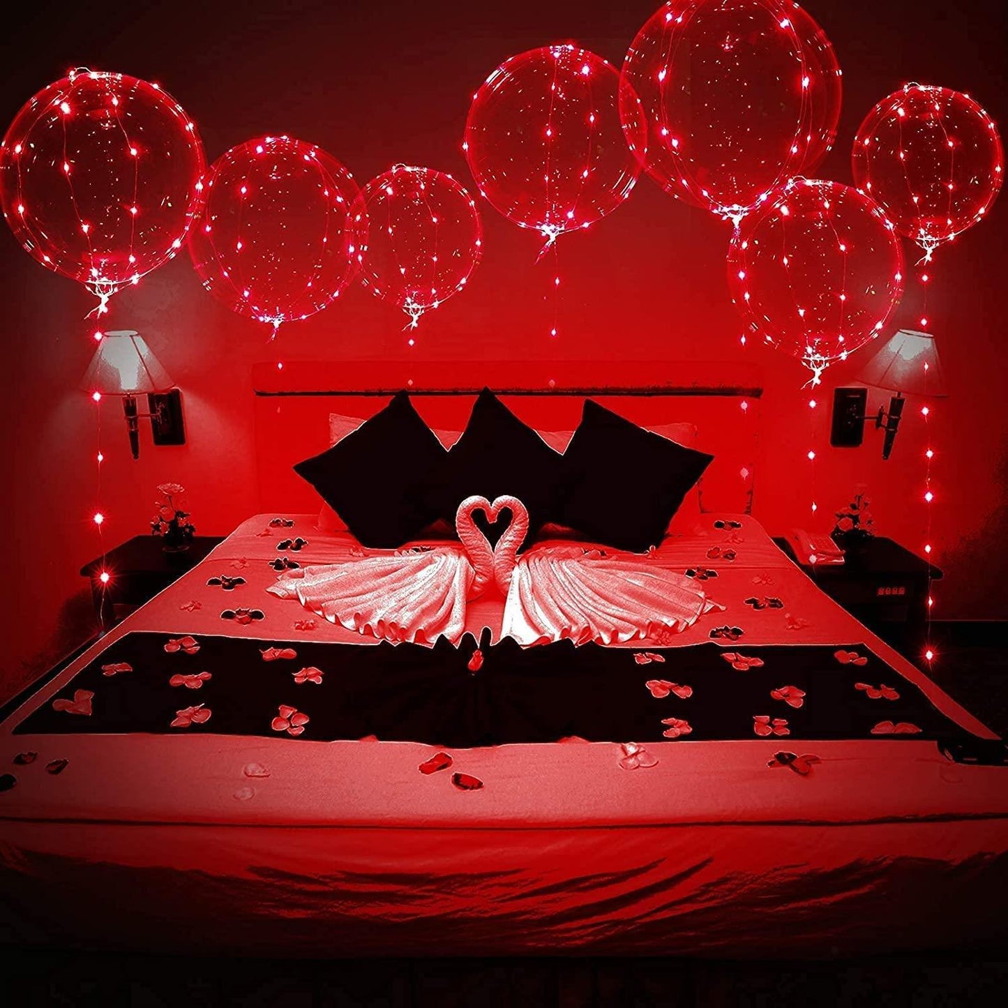 Red LED Balloon Decorations