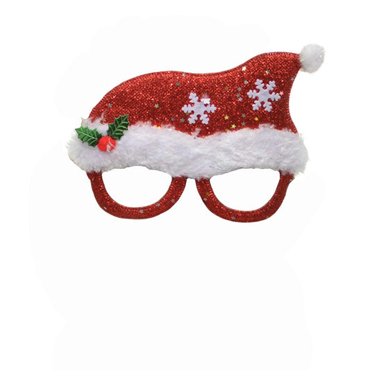 Red Santa Hat Christmas Glasses Specs