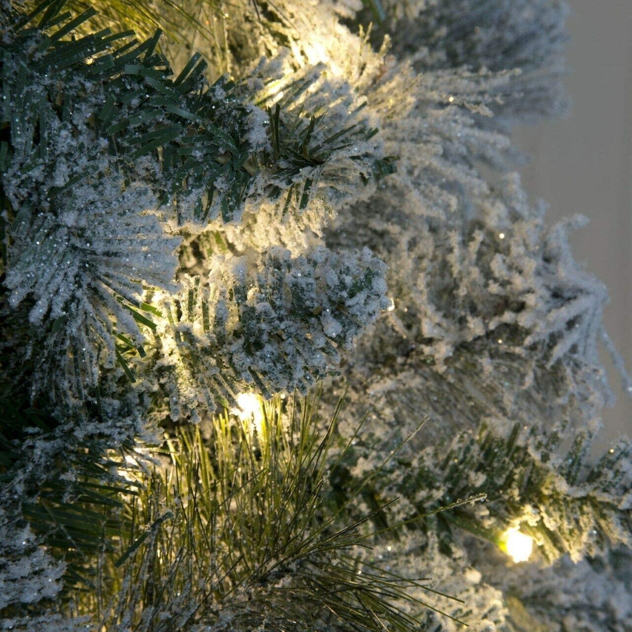 5ft White Snowy Helsinki Boulder Pine Christmas Tree - 150cm