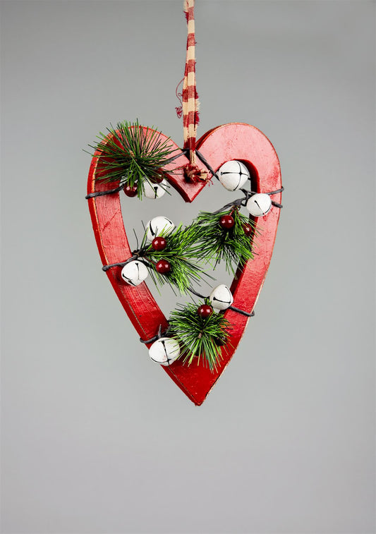 Hanging Decorations Red Heart 30cm