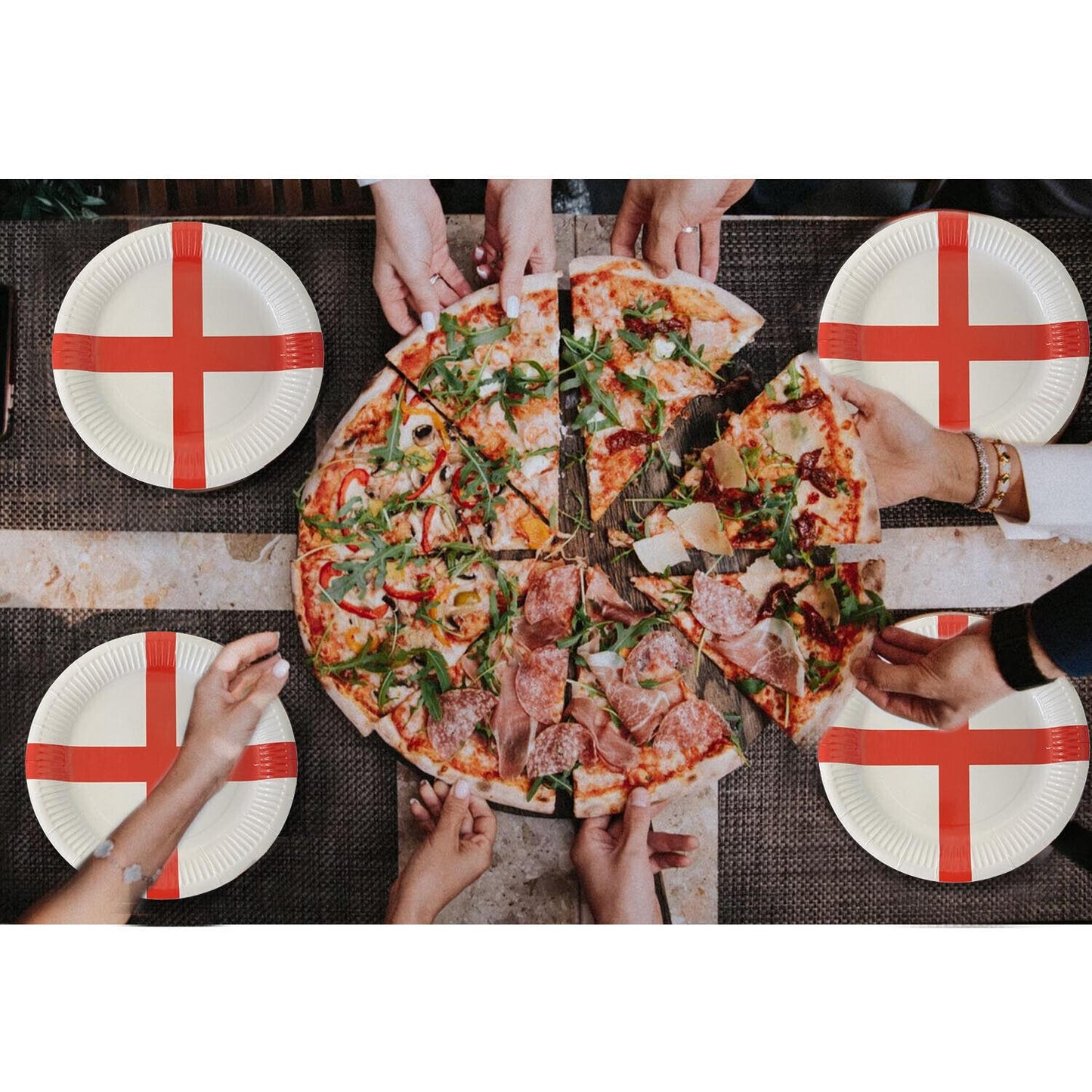 England St George Plates 20Pcs