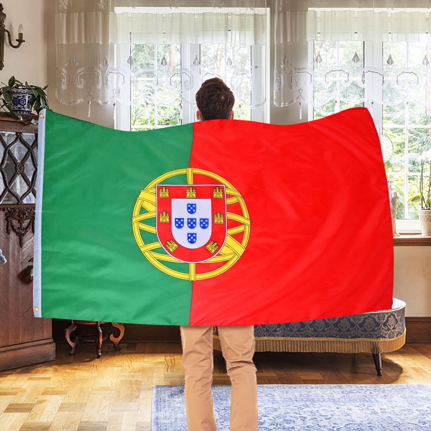 Portugal Flag 5x3ft With Eyelets