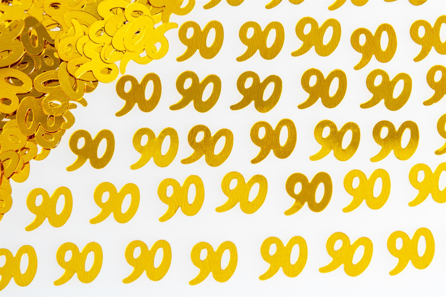 90th Birthday Confetti - Gold, 14g 2-Pack