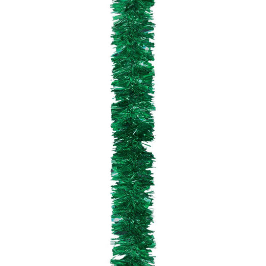 32 Green Tinsel Decorations