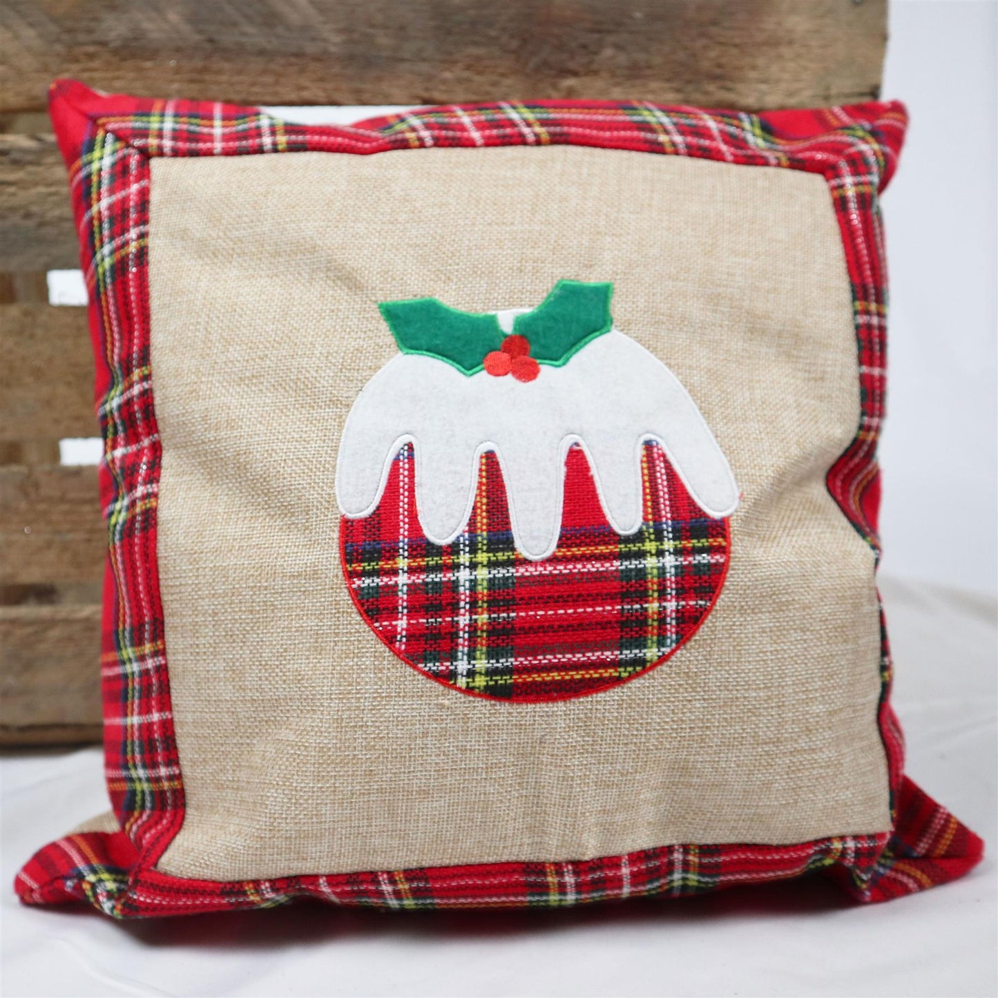 Christmas Pudding Pillow Cover (40x40cm)