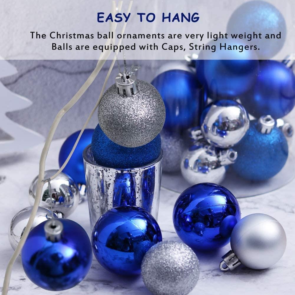 BAUBLES BLUE 3CM - 24pcs Set