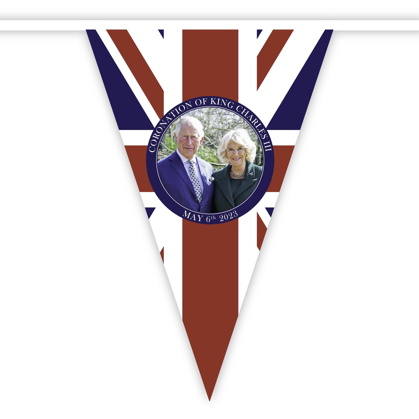 Charles & Camilla Union Jack Bunting (48 Flags, 20m)