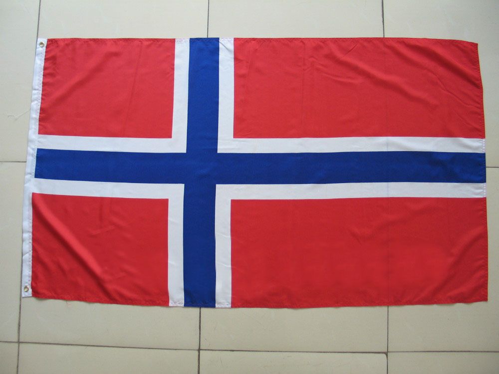 Norway Flag - 5x3ft with Eyelets