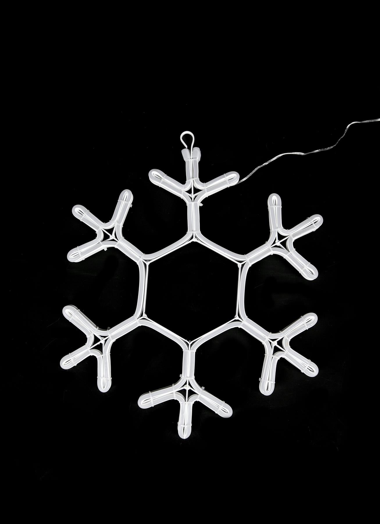 Snowflake Rope Light Silhouette (Blue) 38cm