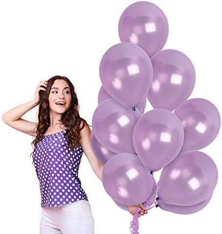 100 Purple Balloons (12")