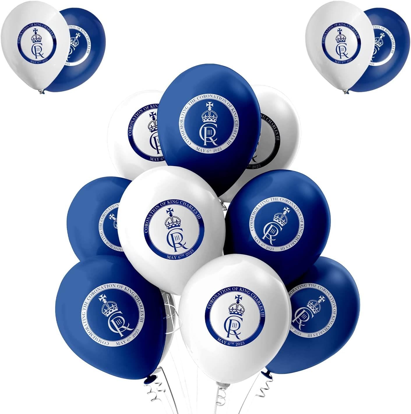 King Charles Logo Printed Balloons 12INCH 40 Pack