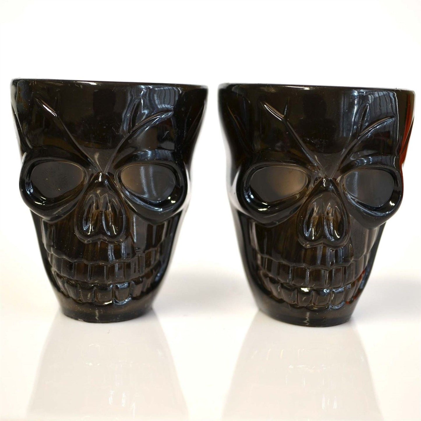 4Pcs Clear Skull Shot Glasses - 55ml