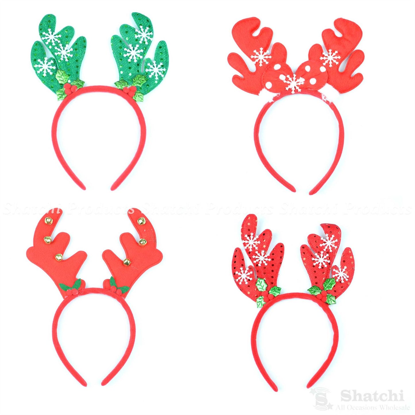 4 Christmas Headbands