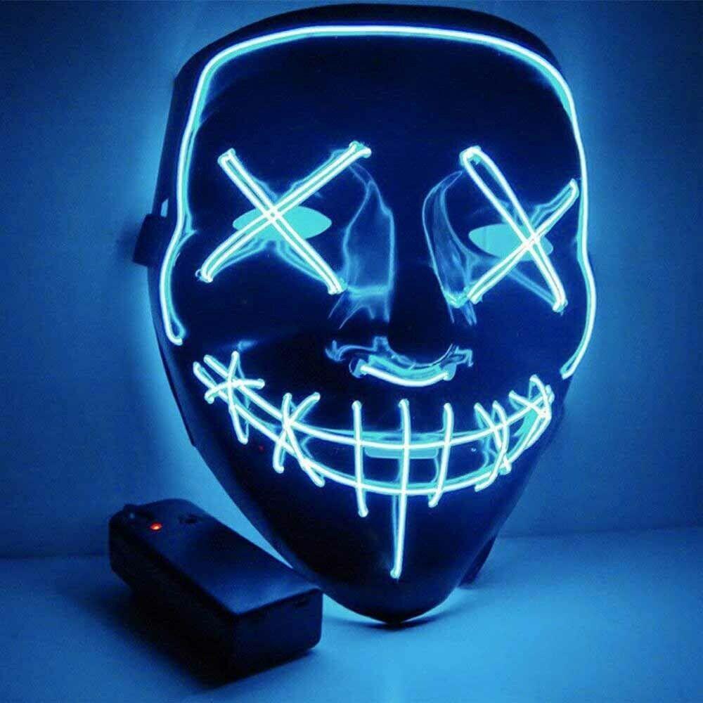 LED Stitched Purge Mask - Ice Blue