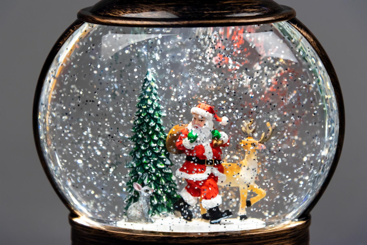 Light Up Nativity Lantern Snow Globe