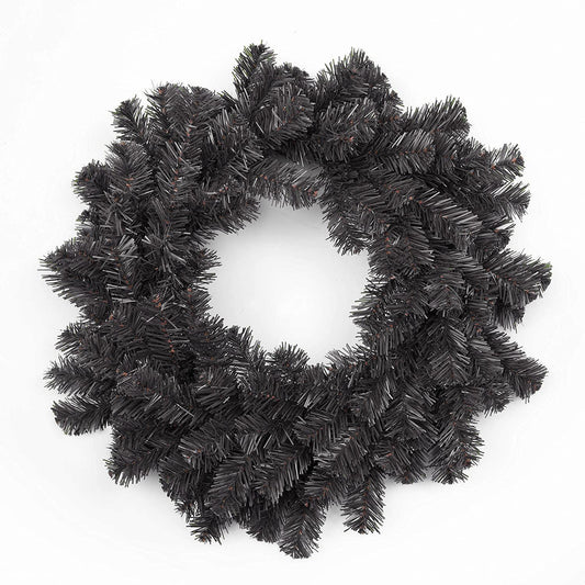 Alaskan Plain Wreath Black 55cm