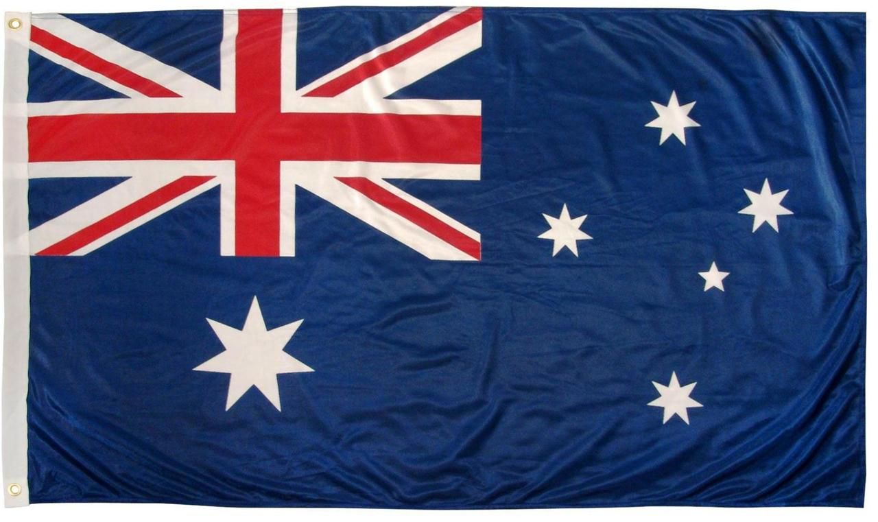 Australia Flag 5x3ft With Eyelets