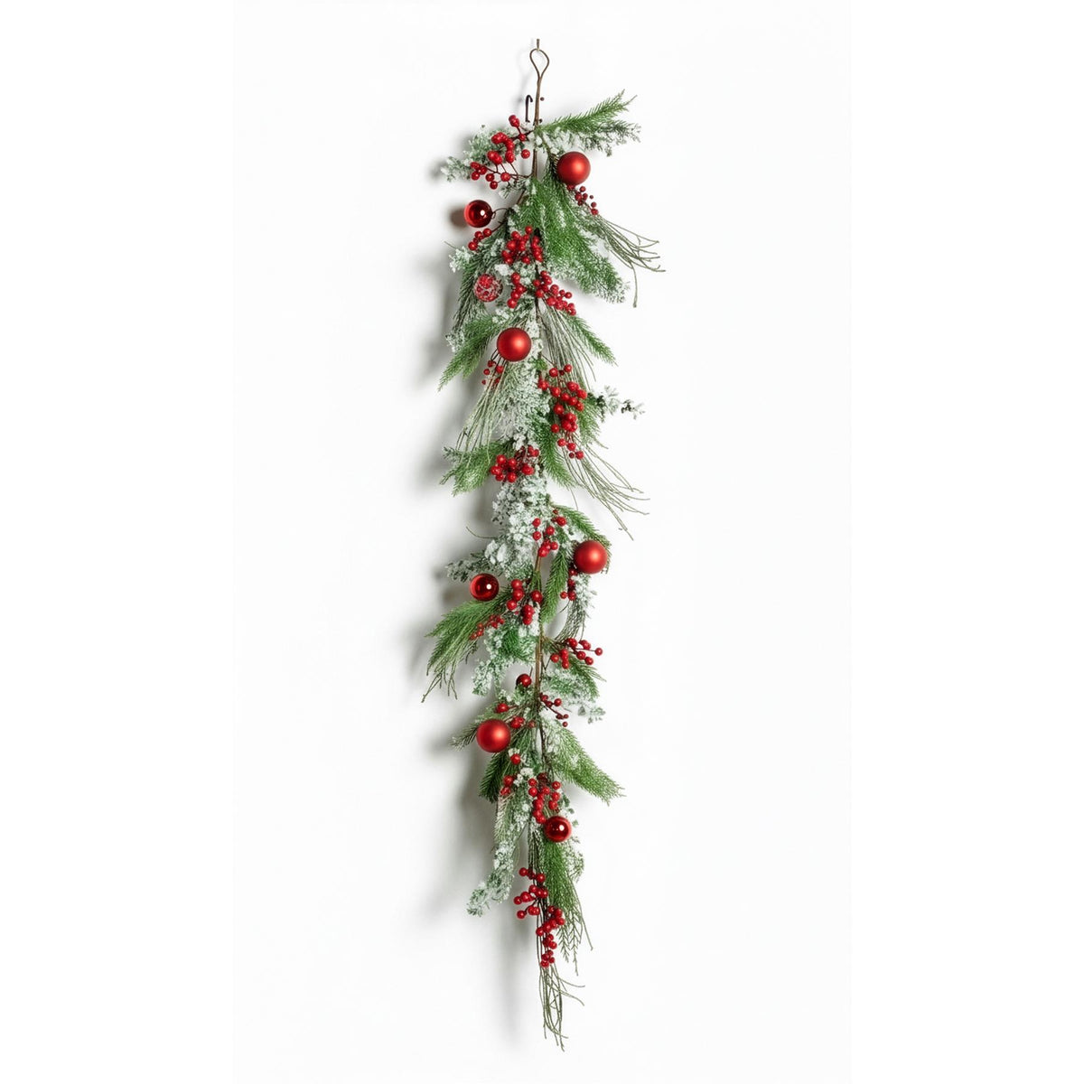 180CM CYPRESS PINE WITH PINE CONES GARLAND