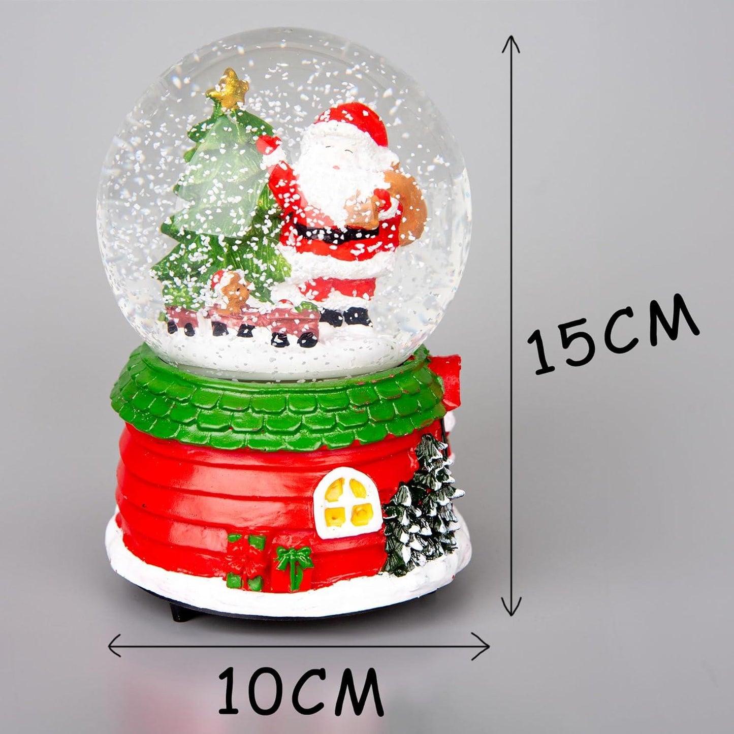 10x15cm Christmas Snowglobe