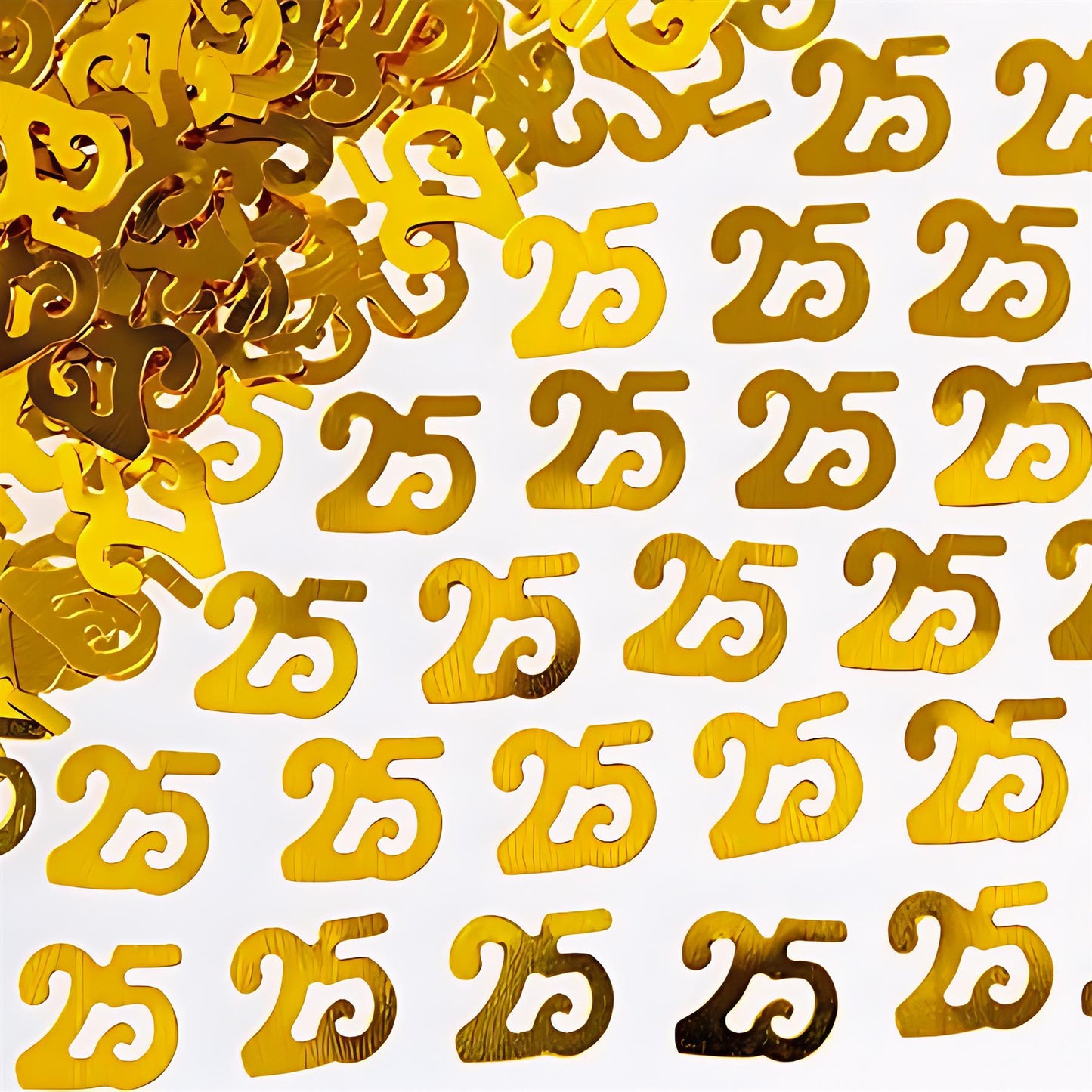 Pack of 2 Gold 25th Confetti - 14G Packs