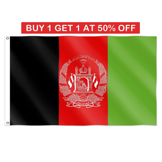 Afghanistan Flag 5x3ft With Eyelets