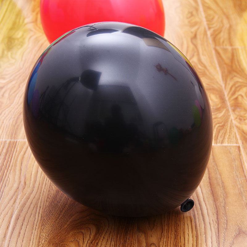 100pcs 12" Latex Black Balloons
