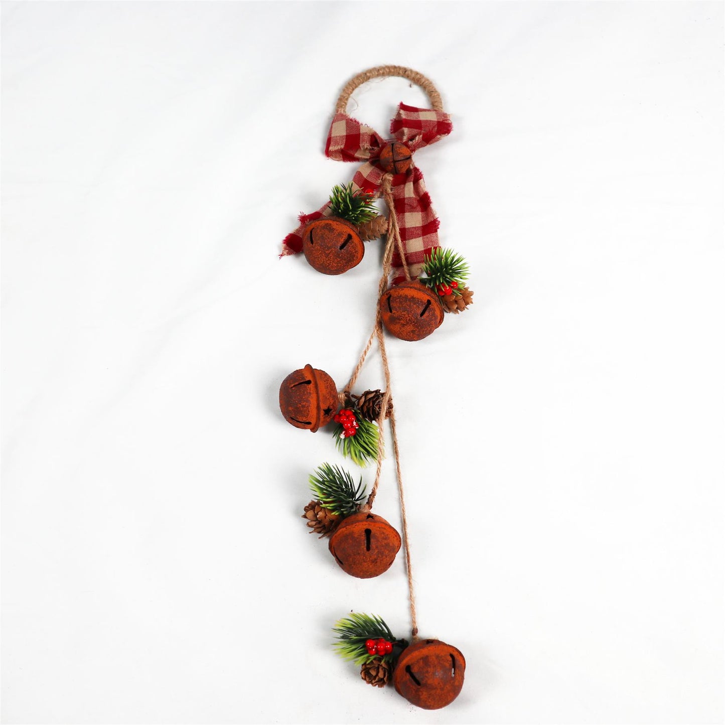 Hanging Decorations with Rusty Bells, 46cm