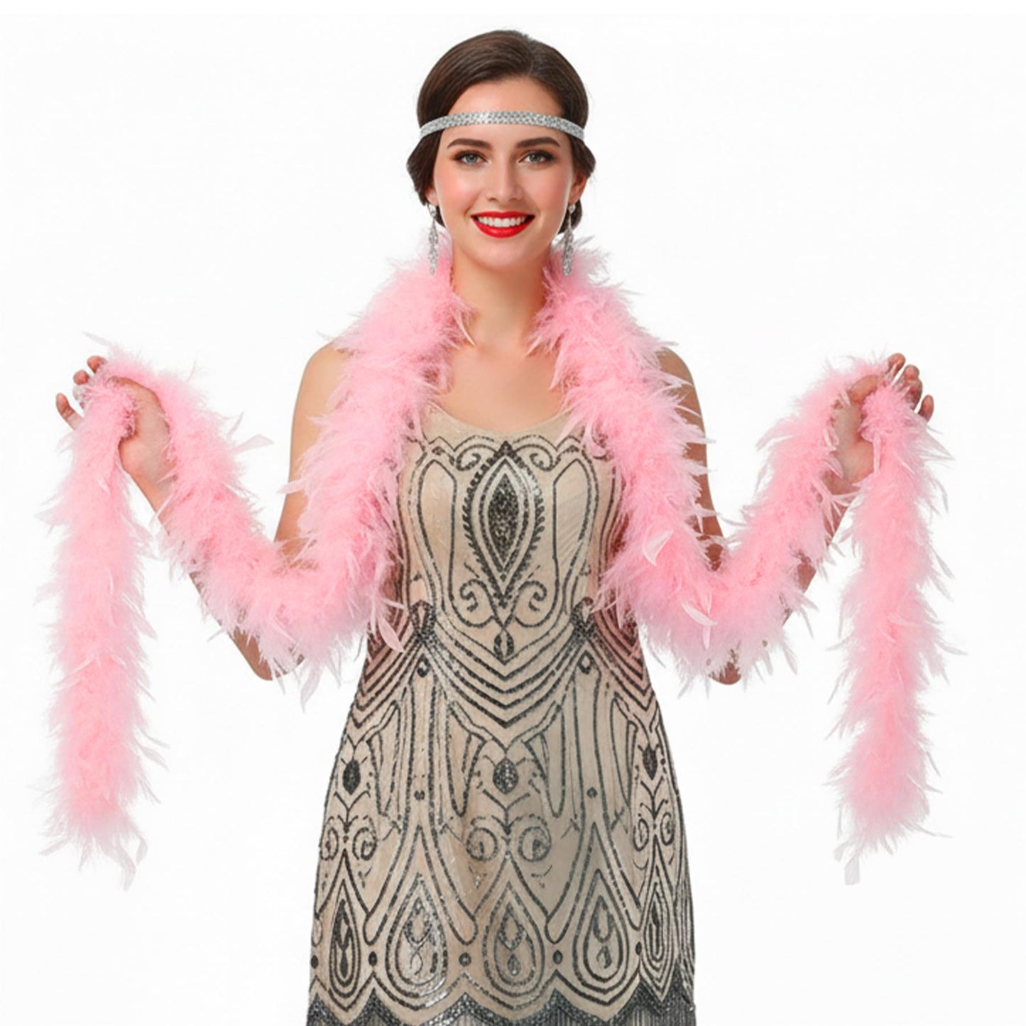 Wicked Feather Boa - Baby Pink