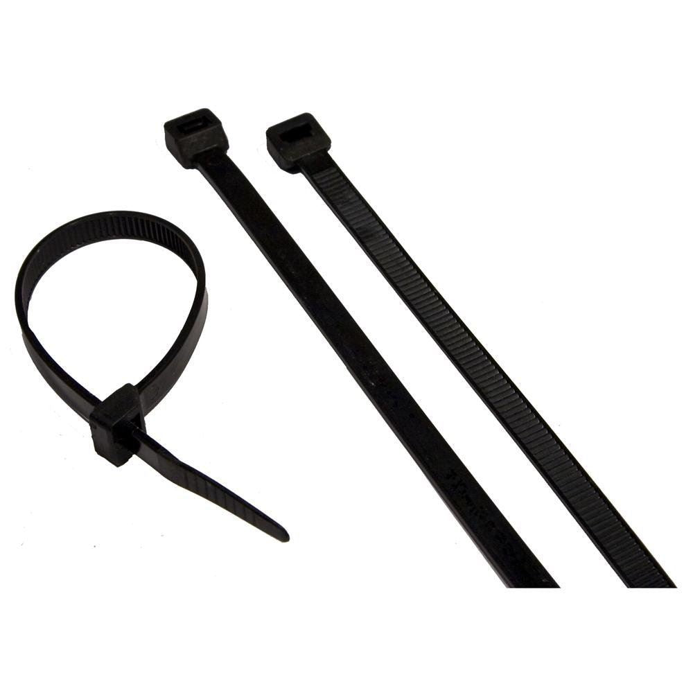 400 Black Nylon Cable Ties (300mm x 4.8mm)