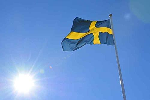 Sweden Flag 5x3ft With Eyelets