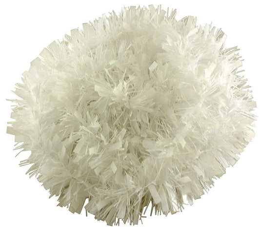 1.8m White Tinsel Tree Decoration