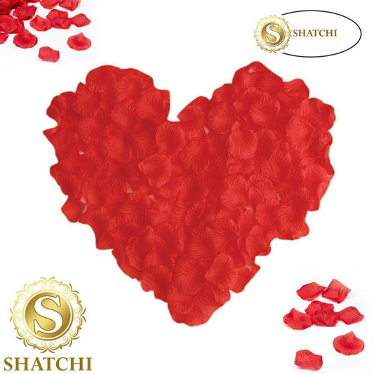 300 pcs Deep Red Silk Rose Petals