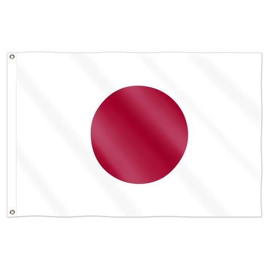 Japan Flag 5x3ft With Eyelets