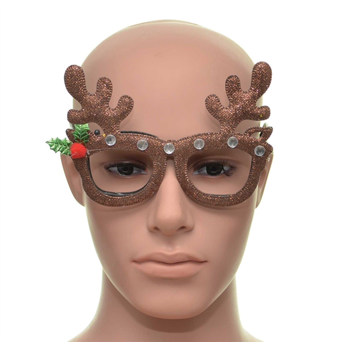 1 x Brown Reindeer Glasses