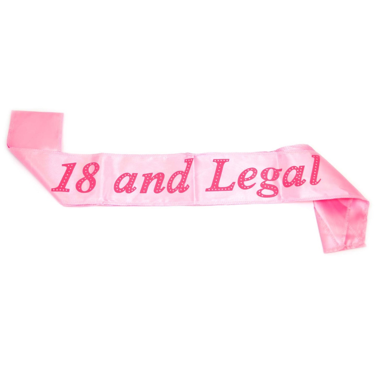 Pink 18th Birthday Sash