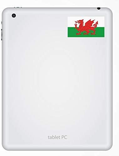 20 Welsh Flag Stickers