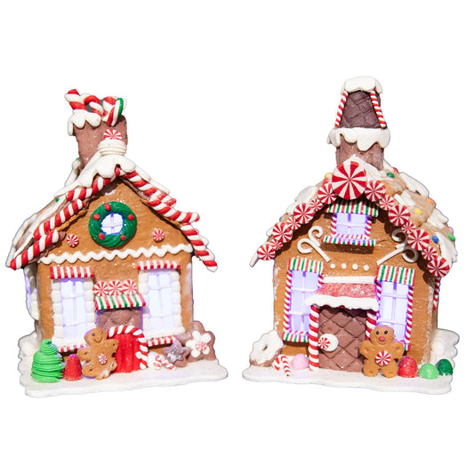 Ceramic Gingerbread House (12x12x17cm)