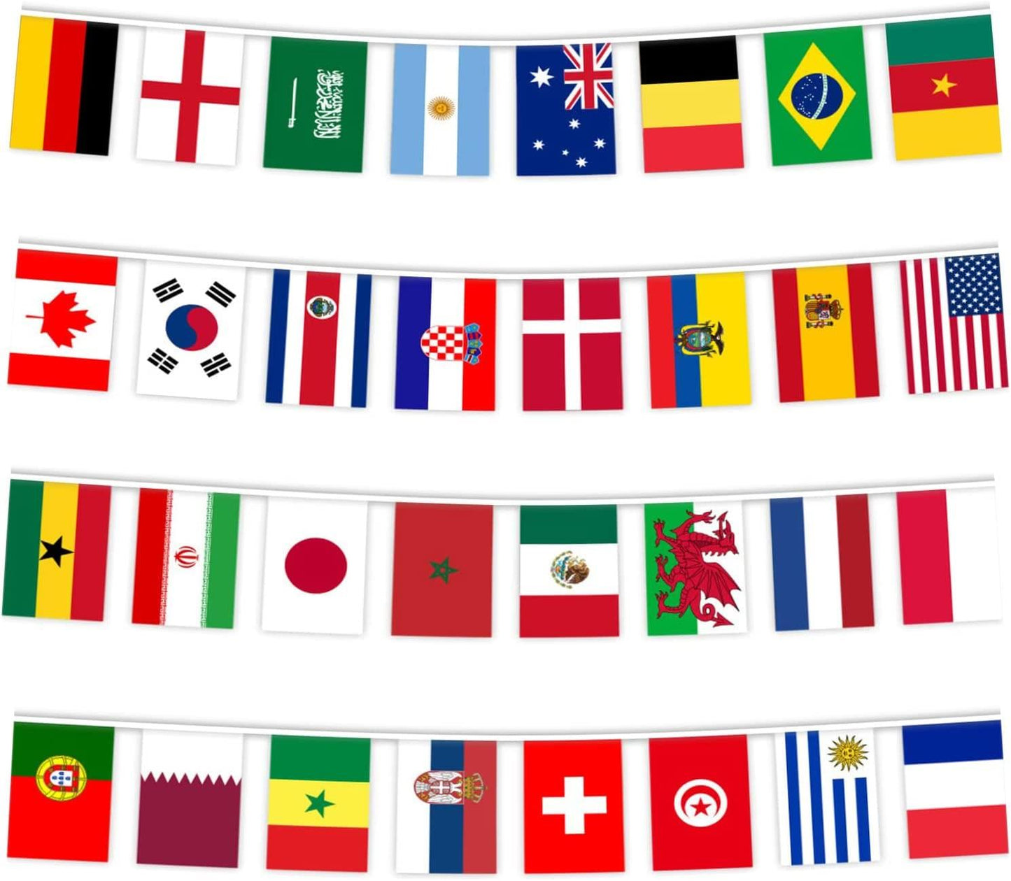 World Cup 2022 Bunting (32 Flags)