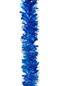 16 Blue Tinsel Tree Decorations - 1.8m