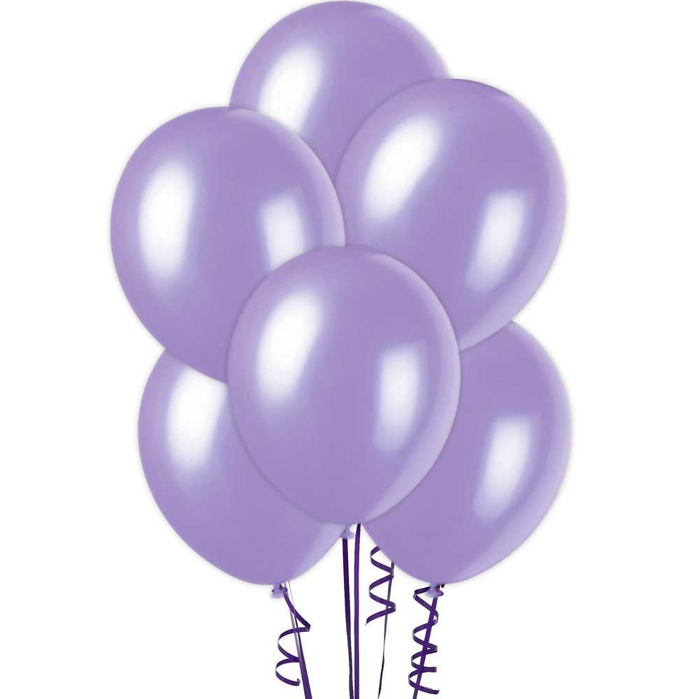 25pcs 12" Metallic Purple Colour Latex Balloons