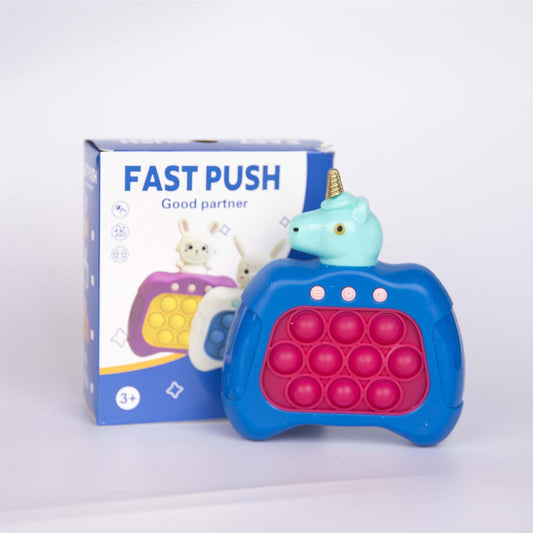 Blue Unicorn Quick Push Game Console
